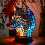 Magische Tafel Dierenlamp Wolf