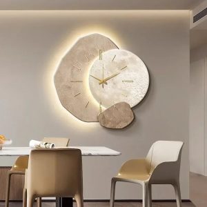 Horloge Moderne Bois Mouvement Quartz