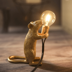 Speelse Tafellamp in Uniek Muisontwerp – Creatieve Verlichting voor Tafel of Kast 0
