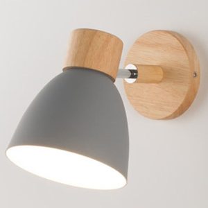 Applique murale scandinave tête de lit colorée avec interrupteur  Mon Applique Gris Sans 