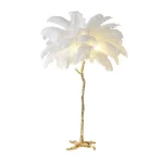 Lampadaire plume de salon luxe et design