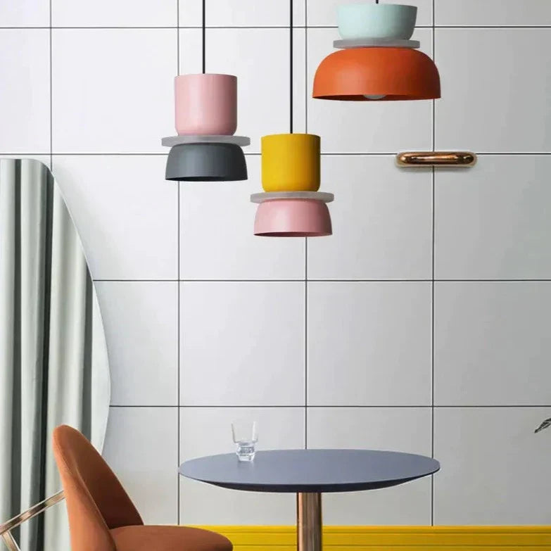 Lampe Suspendue Macaron LED Moderne - Image 5