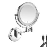 Miroir Maquillage LED Tactile Pliant 5X